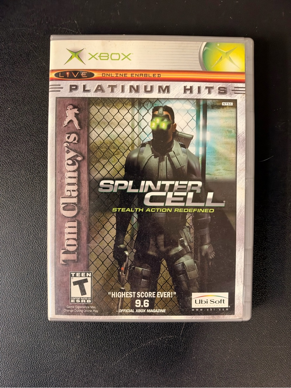 Tom Clancy's Splinter Cell (Microsoft Xbox, 2002) Platinum Hits CIB